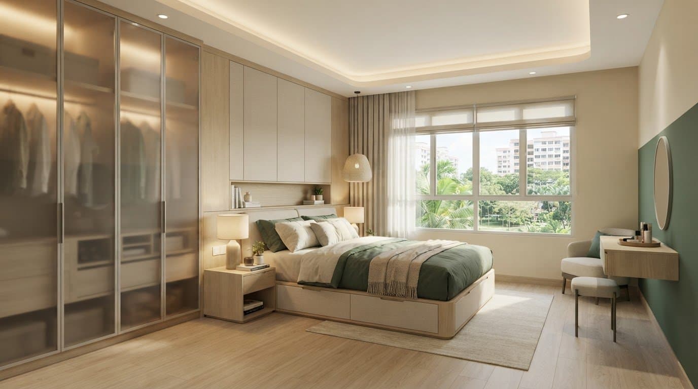5 layout and storage ideas for a 4-room BTO master bedroom