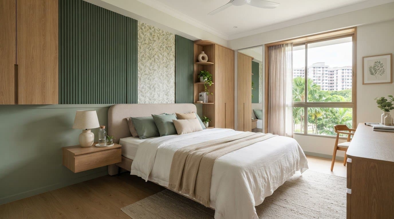 Feature Wall Ideas for Your BTO Flat, from Headboards to Stripes