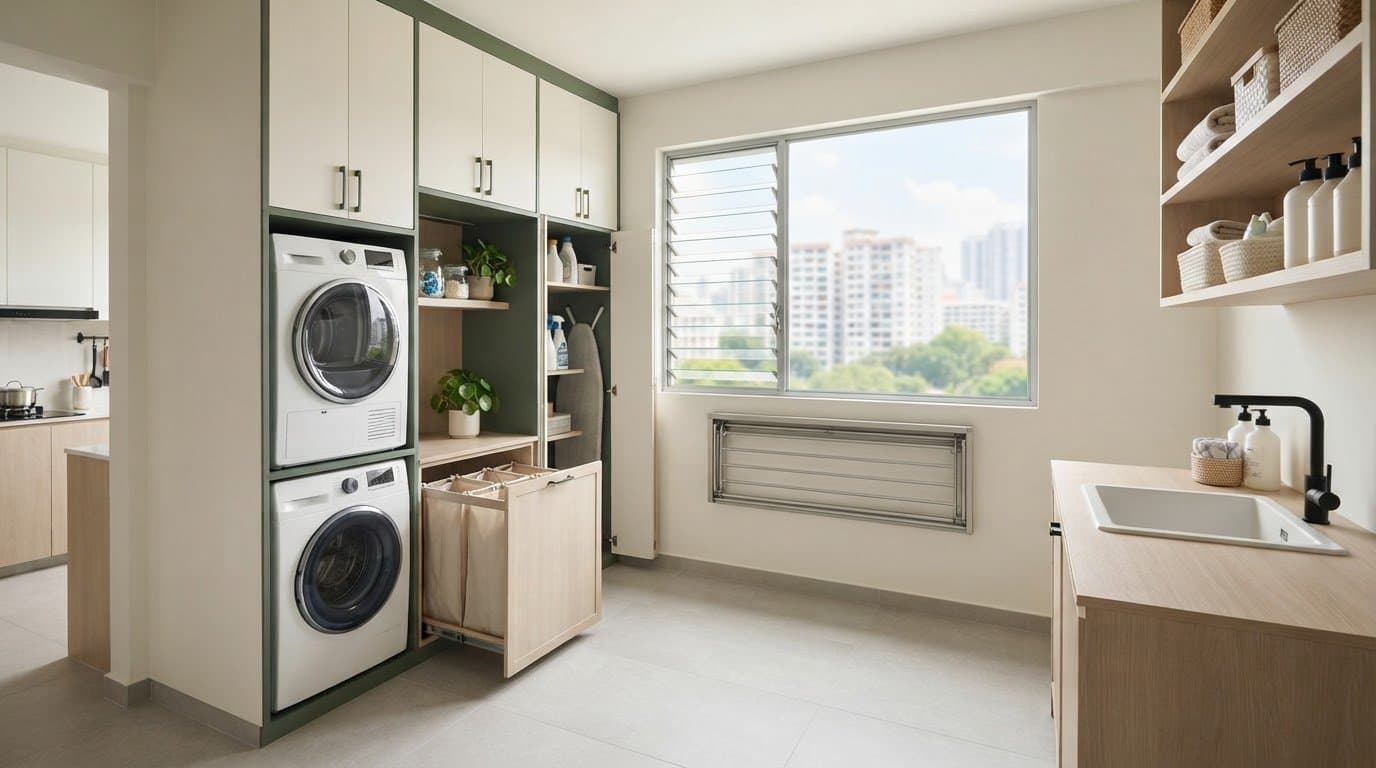 HDB Service Yard Renovation Ideas: Make Every Part of Your Space Work